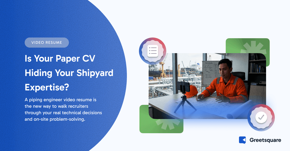 Shipyard Piping Engineer: Showcasing Skills on Video