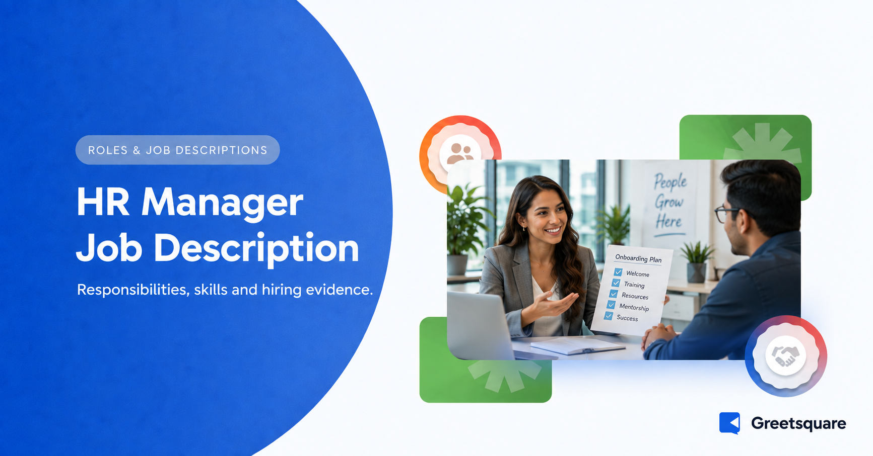 HR manager explaining an onboarding plan to a colleague.