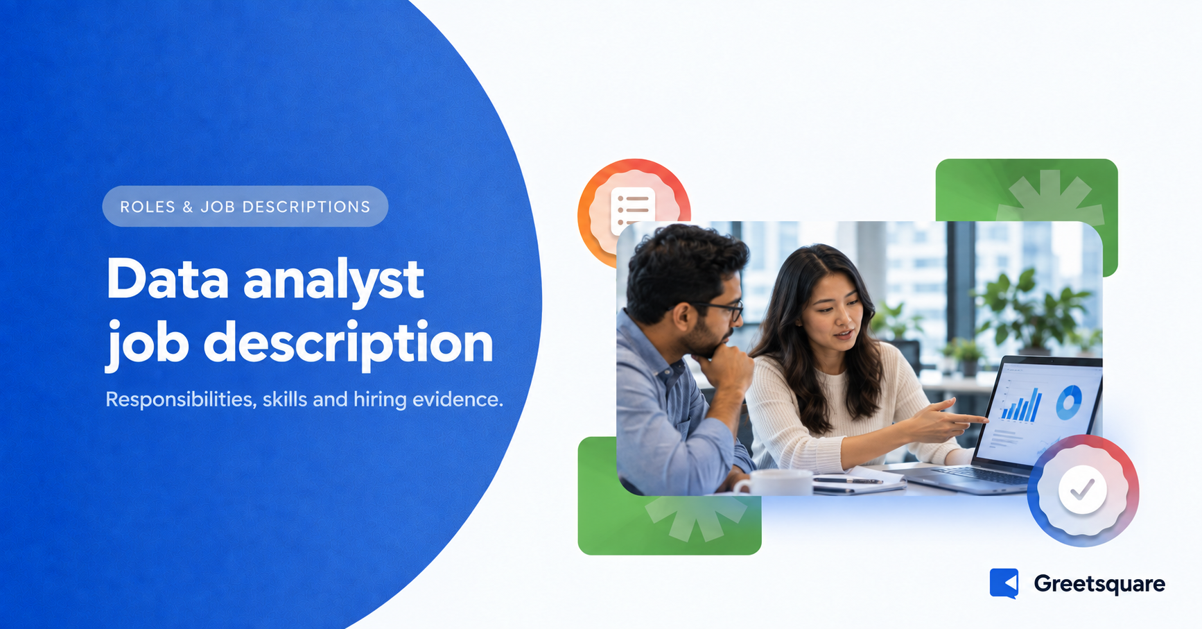 Data analyst explaining a chart to a colleague.