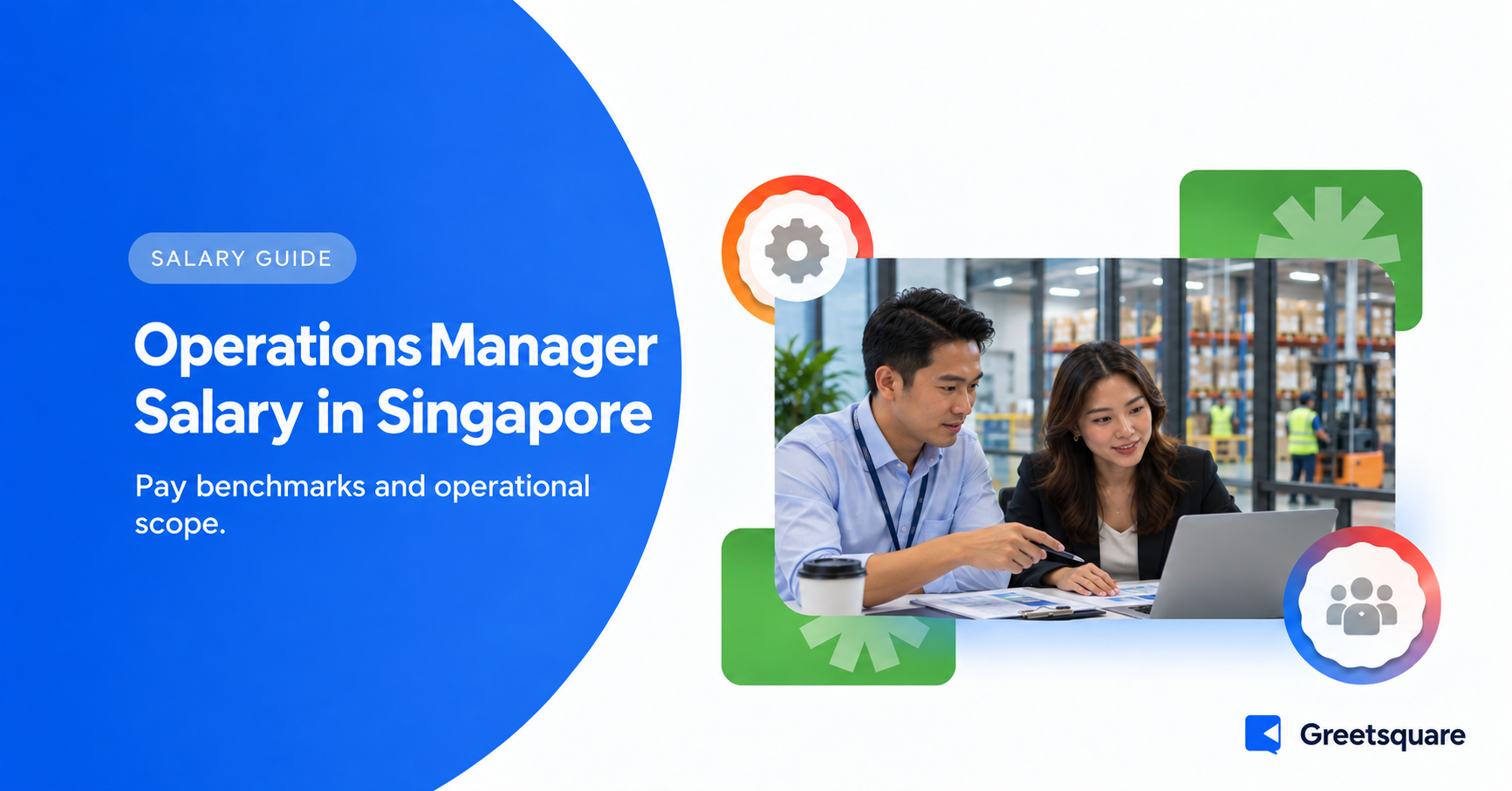 Operations managers reviewing plans in a Singapore logistics office.